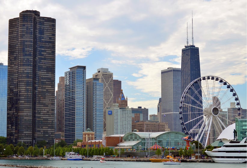 Skyscrapers in Chicago City